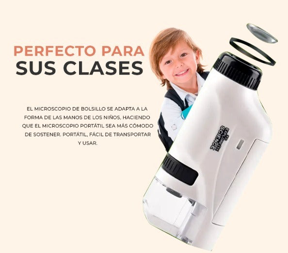 Microscopio Portátil para Niños